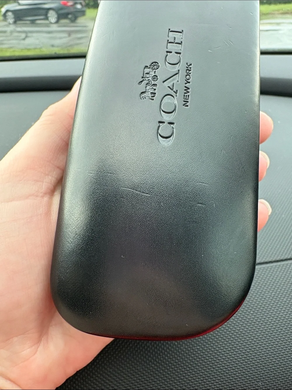 Coach eye glass case